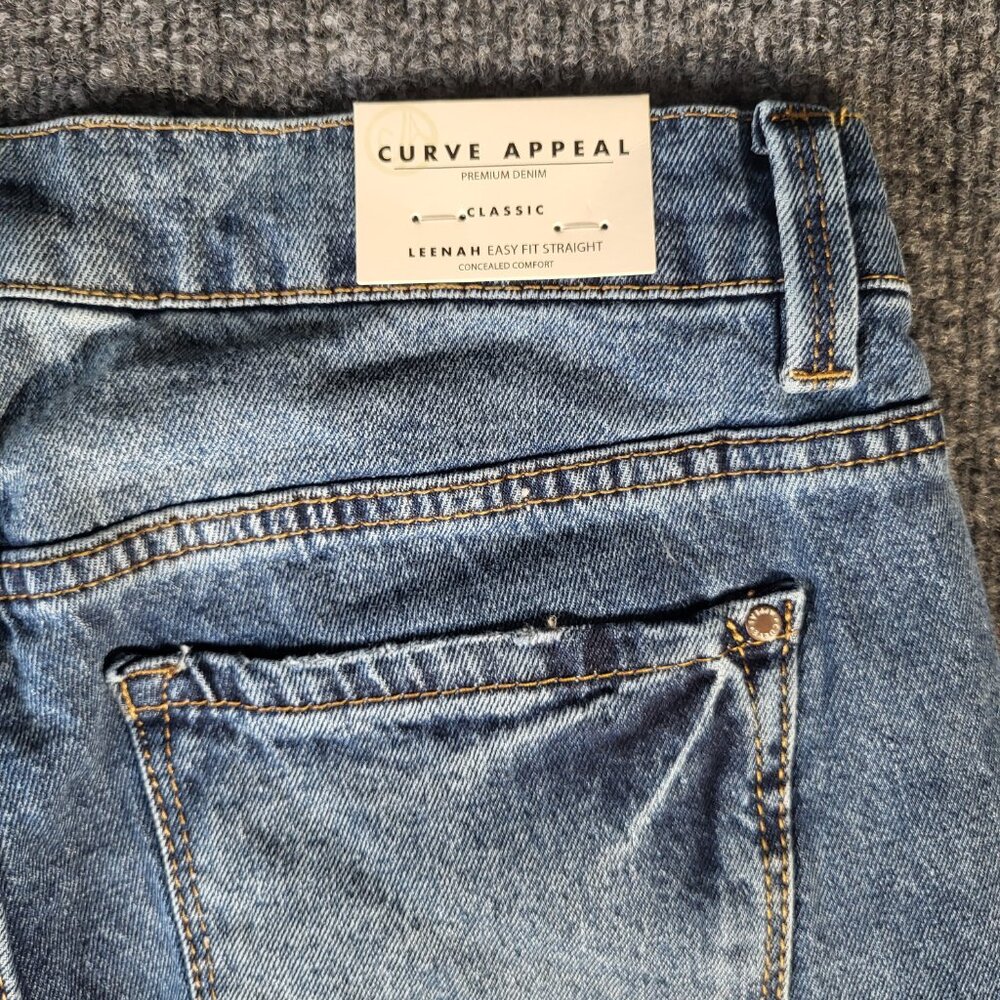 Curve Appeal Women's Jeans Size 4 Leenah Easy Fit Straight Oceana 4/27 - Picture 8 of 9